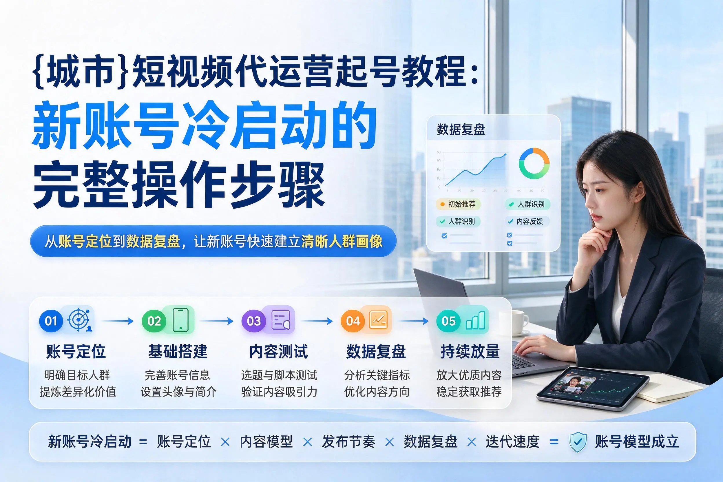 阿拉善短视频代运营起号教程：新账号冷启动的完整操作步骤