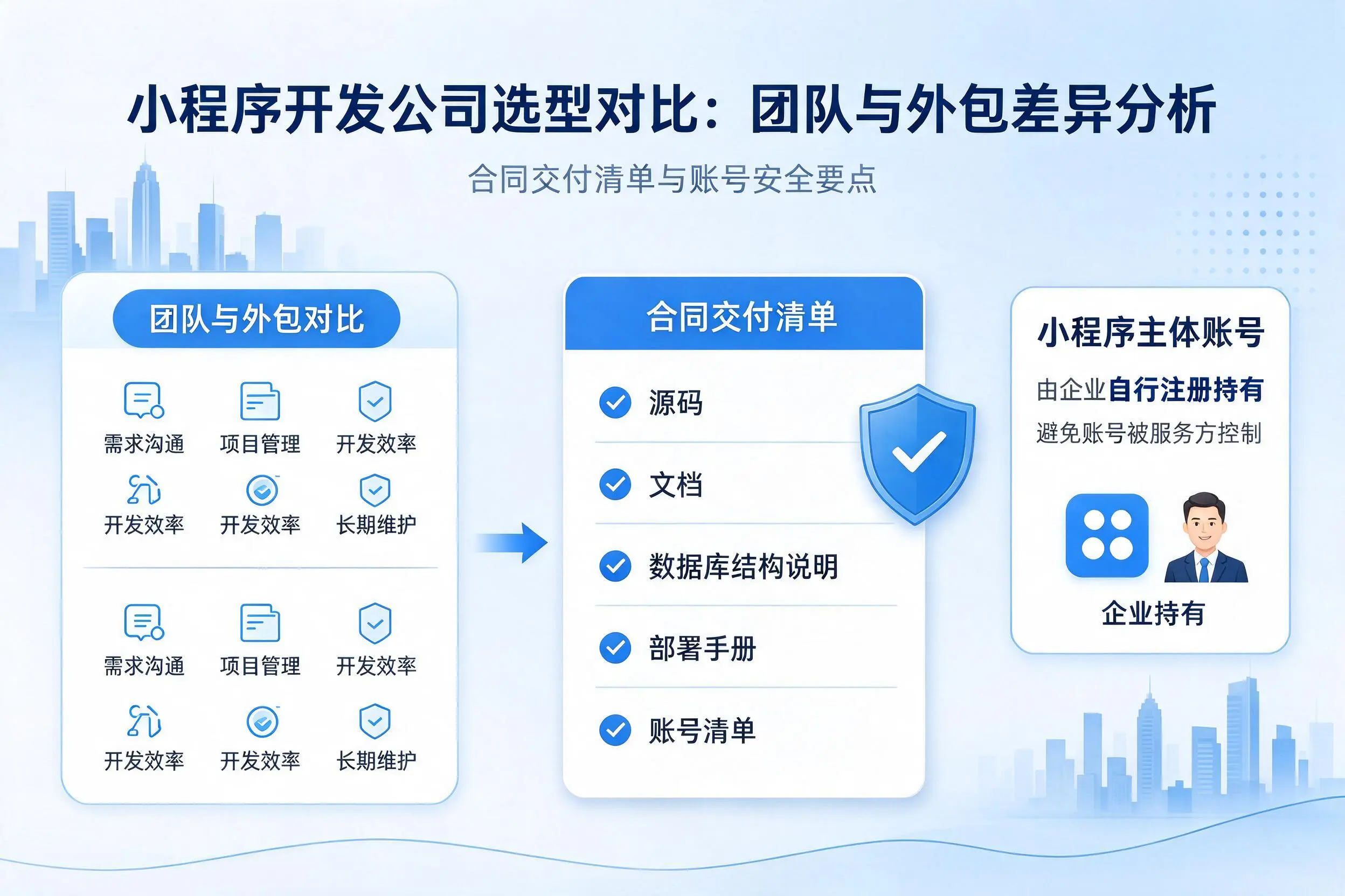阿拉善小程序开发公司选型对比：团队与外包差异分析