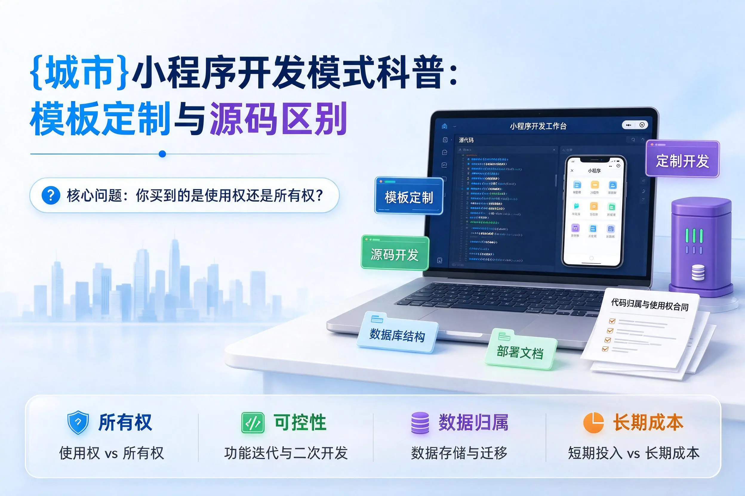 阿拉善小程序开发模式科普：模板定制与源码区别