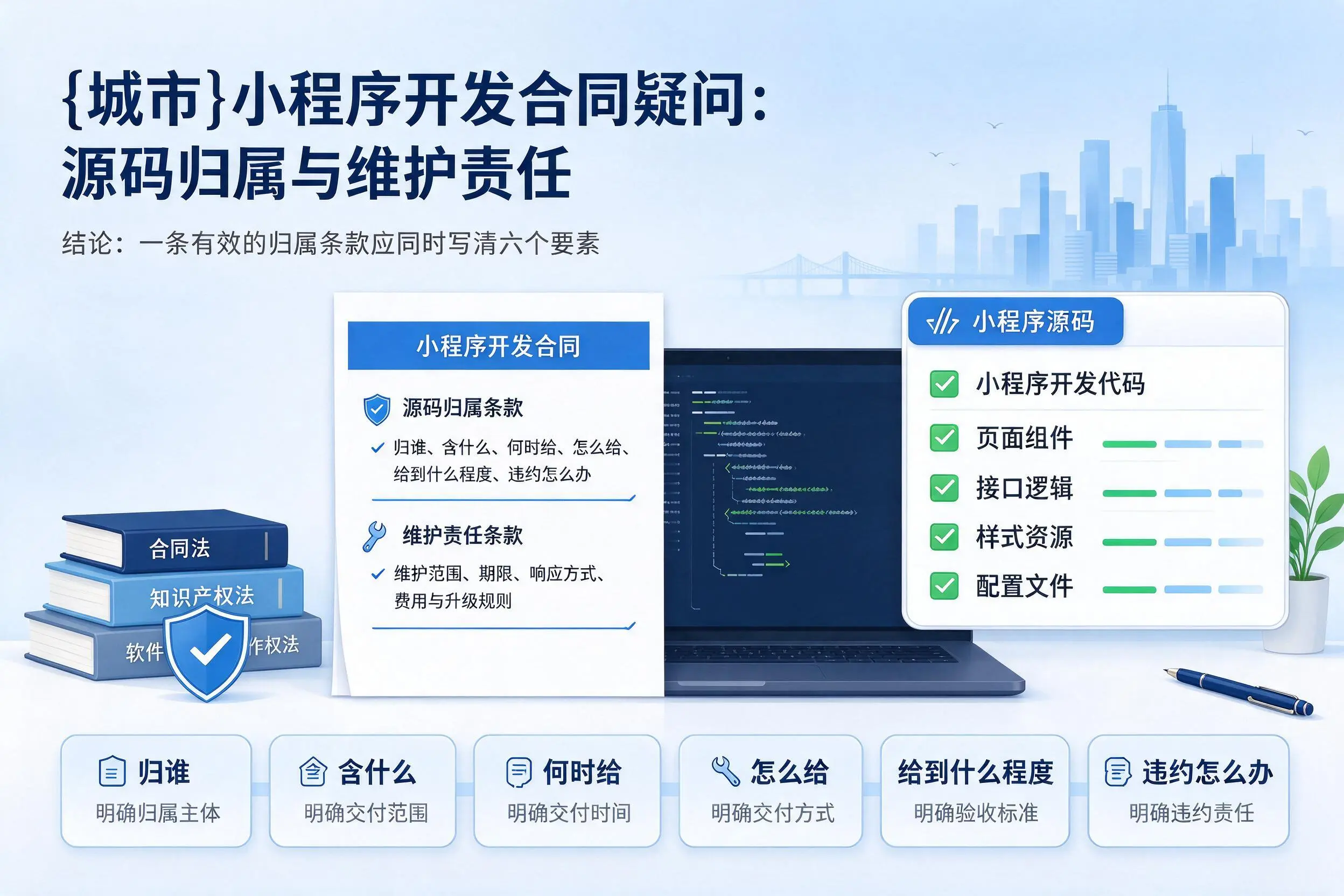 阿拉善小程序开发合同疑问：源码归属与维护责任