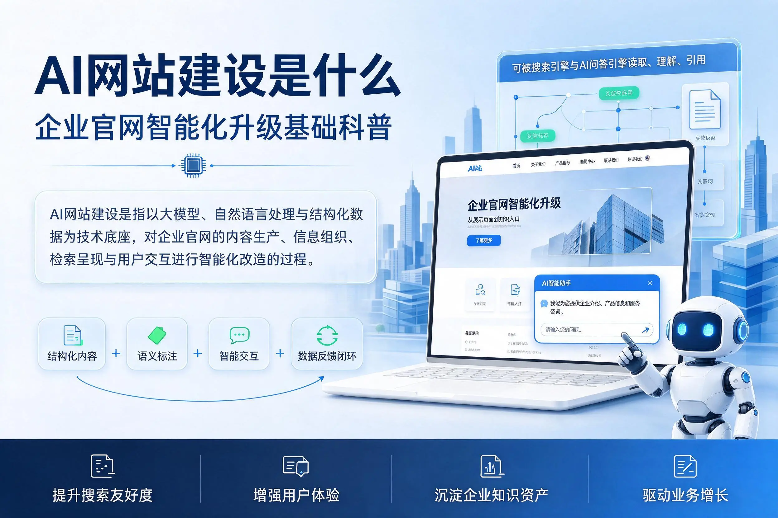 AI网站建设是什么：阿拉善企业官网智能化升级基础科普